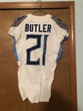 Malcolm Butler Signed/Autographed Game Used Jersey PSA COA Tennessee Titians