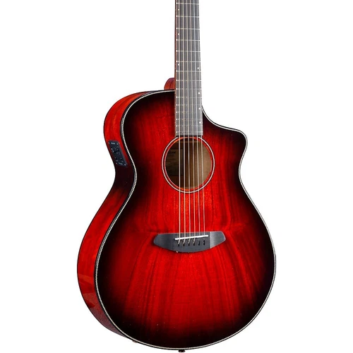 Breedlove Pursuit Exotic S Concert CE Myrtlewood A/E Guitar Sunset Burst