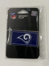 Los Angeles Rams Football Team Color Logo NFL Steel Money Clip