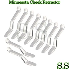 10 Pcs Minnesota Cheek Retractor Set Dental Mouth Opener Examination German Grad