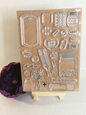 Clear Stamps/Silikonstempel - Genesung/Get well soon - Scrapbooking usw