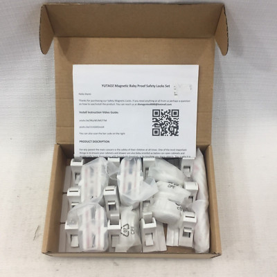 Lot of 12 Invisible Magnetic Child Proof Cabinet Locks Hidden Safe No Drill New