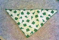 ST. PATRICK DOG BANDANAS, TEACUP TO MED. size, MADE IN USA