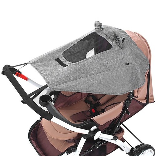 UK Baby Stroller Sun Shade Canopy For Pushchair Pram Buggy Hood Parasol Cover - Picture 9 of 11
