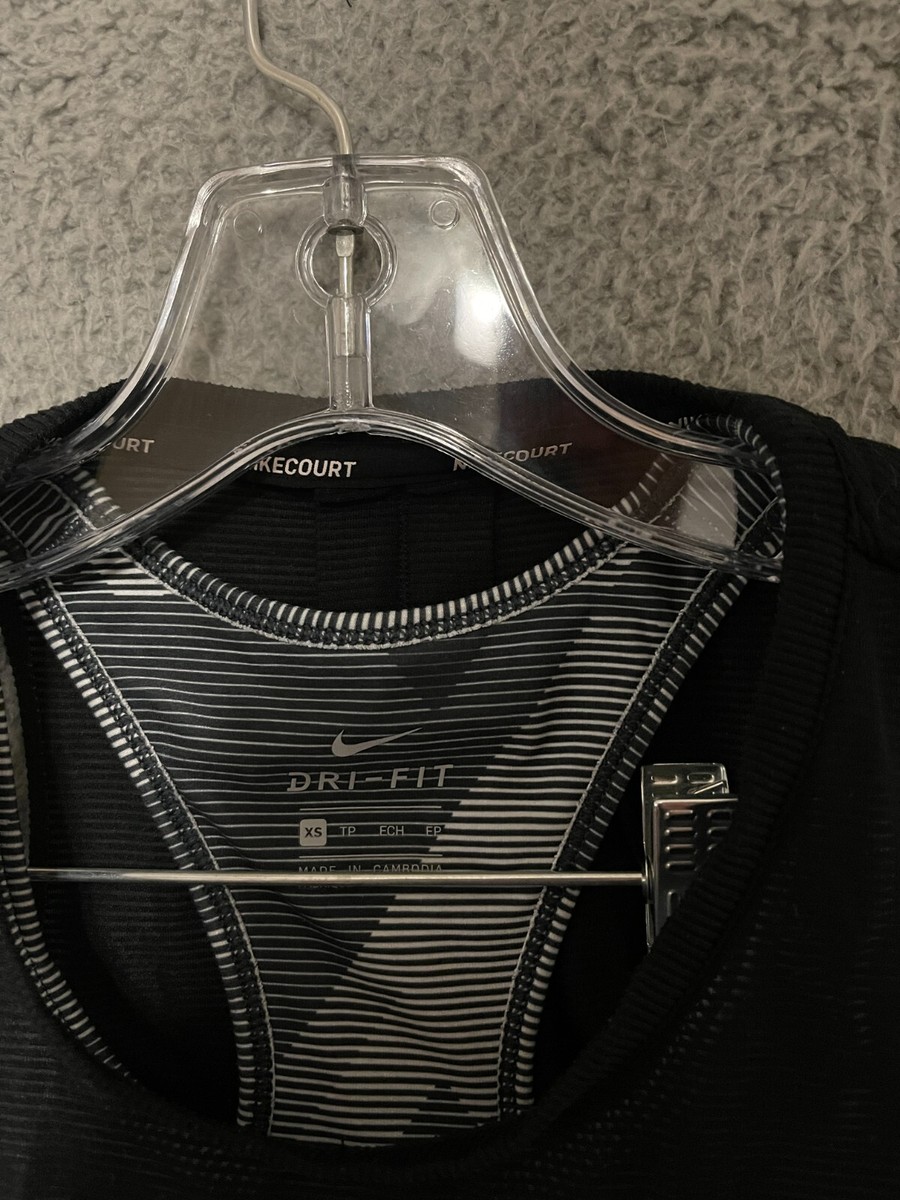 NIKEトップス セット Nike Court Women's Mesh Bra XS Tank Top 2 layer Black 854880