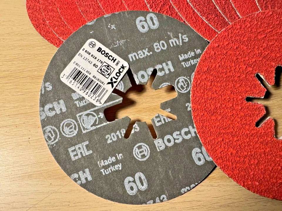 14 x Bosch X-Lock Ceramic, 115mm, 60 Grit 2608619179 RS Pro No 187-5604 - 851a - Image 2 of 2