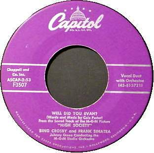 SINATRA, CROSBY, KELLY 45 RPM - Capitol F3507 (1956) - Bild 1 von 1