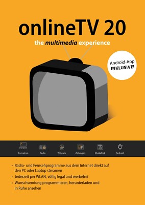 Online TV 20 inkl. Android App - Fire TV Stick kompatibel - Download Version