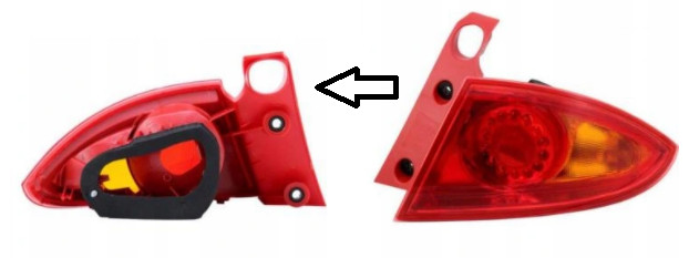 Feu arrière droit Seat Leon 2 2005-2012 phare de rechange rouge antibrouillard 1P0945112A