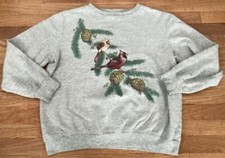 Vintage Blair Sweatshirt Size -No Tag See Photos Cardinals and Pinecones