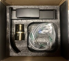 Black Waterfall Spout Single Handle Deck Mount Bathroom Sink Faucet, Free Ship 