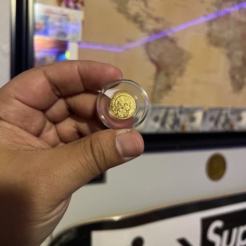 1/100th oz .9999 Fine GOLD Skull Dia De Los Muertos in Capsule FRACTIONAL GOLD - Picture 9 of 20