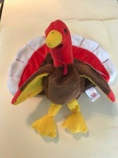 TY Beanie Baby Gobbles the Turkey with Tags 1996/1997 Retired