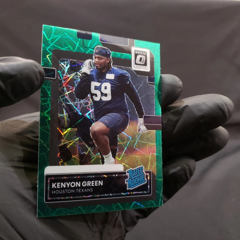 Kenyon Green 2022 Donruss Optic - Rated Rookie Green Velocity Prizm SSP Texans - Image 4 of 4