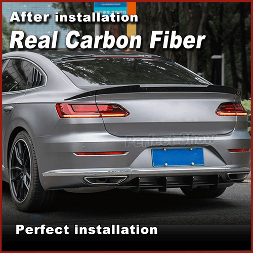 Alerón de carbono alerón trasero ala borde de demolición labio para Volkswagen CC Arteon 19 - Imagen 3 de 12