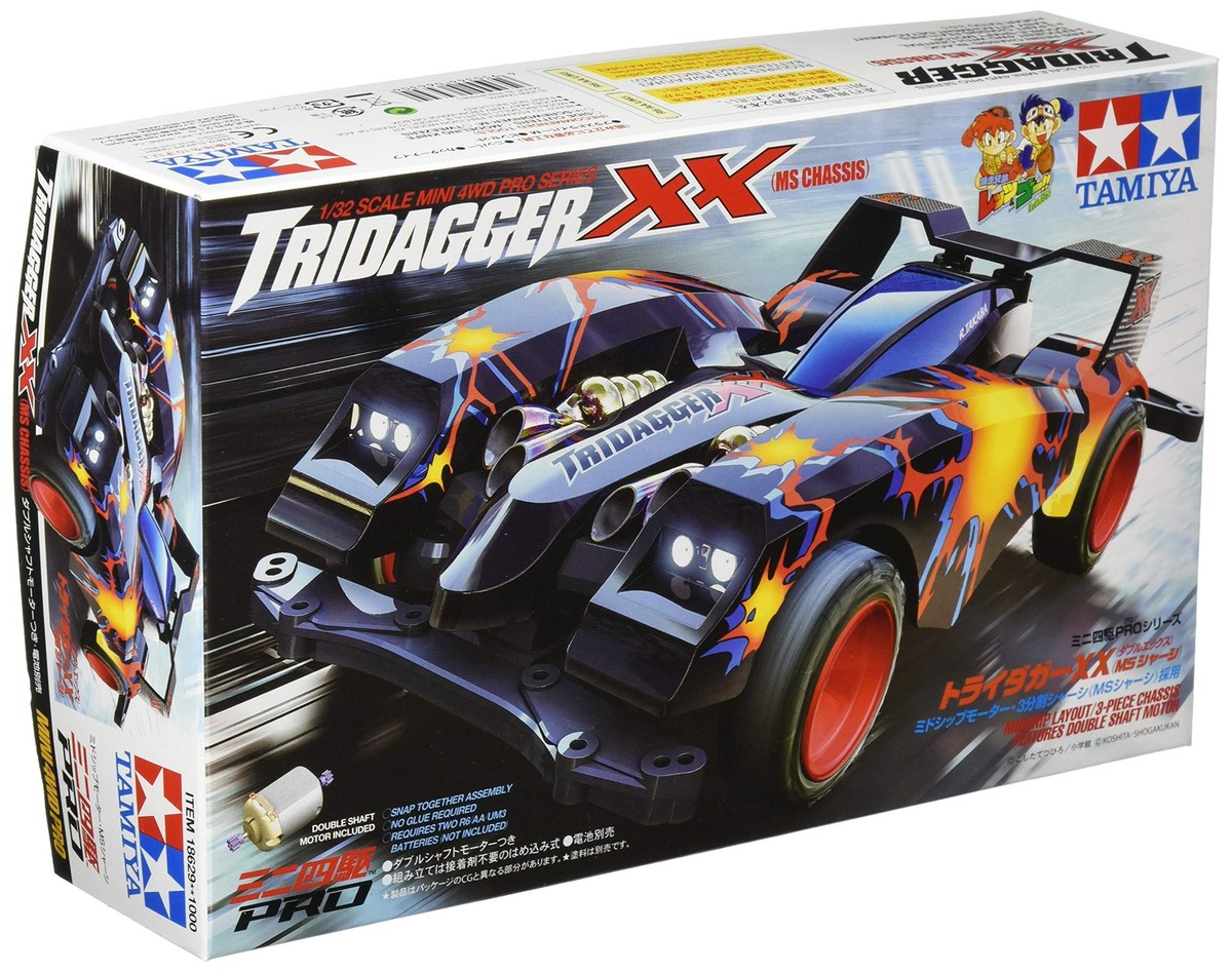 Tamiya Mini 4WD PRO 1/32 No.29 Tridagger XX MS chassis 18629 Japan