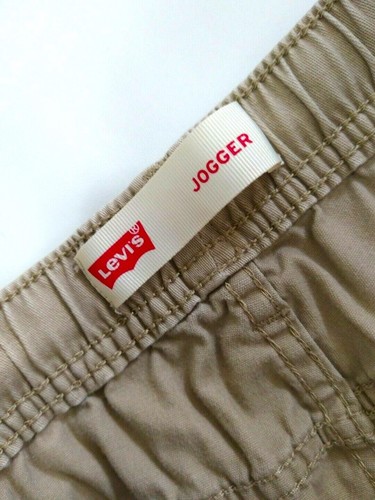 pants LS-165 LEVI’S Boy’s Jogger Drawstring Stretch XL / 20 / 30” Khaki Tan - Picture 10 of 11
