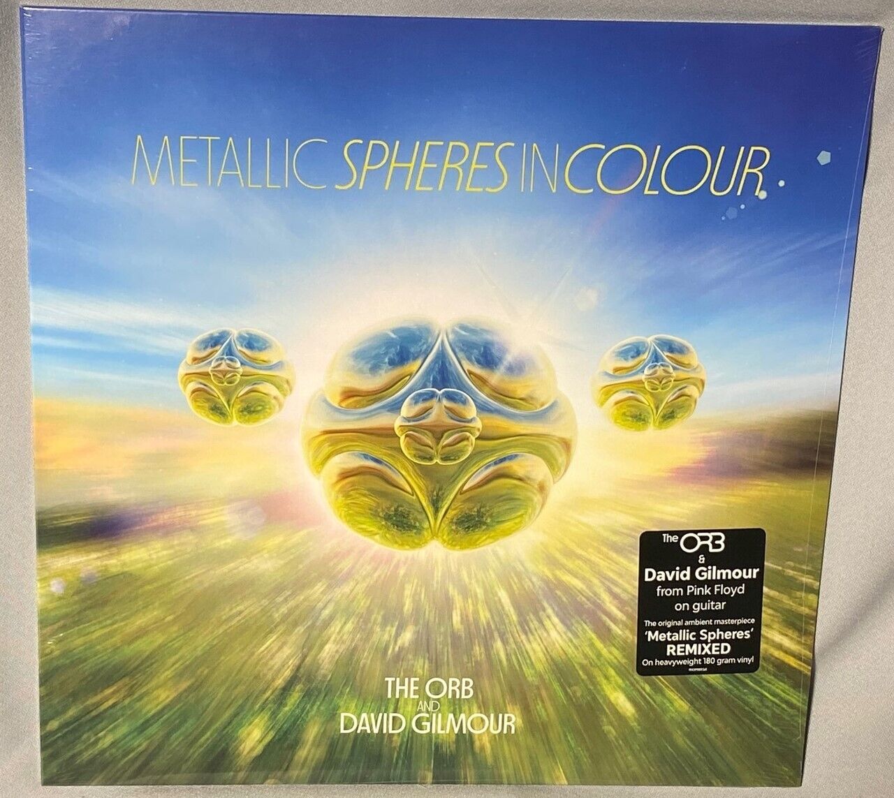 LP DAVID GILMOUR w/THE ORB Metallic Spheres in Colour (180g VINYL) NEW MT SEALED