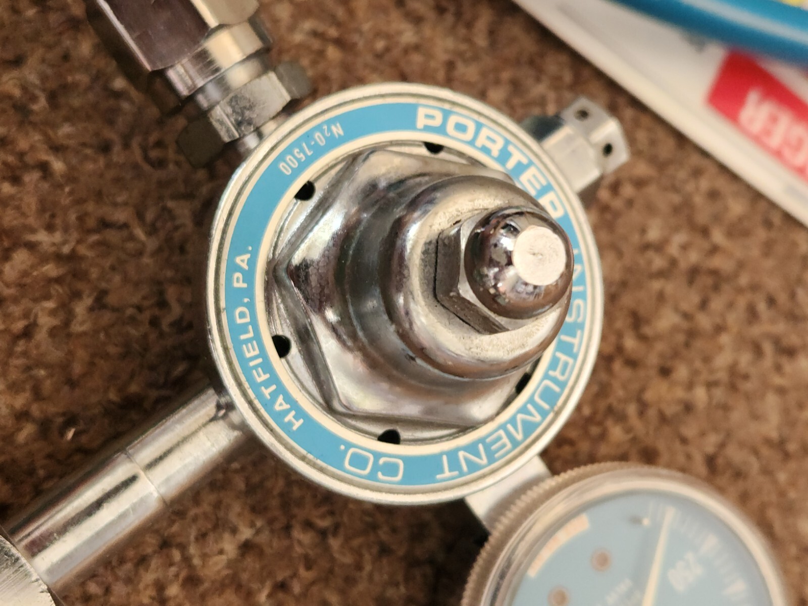 Porter Nitrous Oxide w/ Oxygen manifold Gauges Hose Assembly Wall Mount