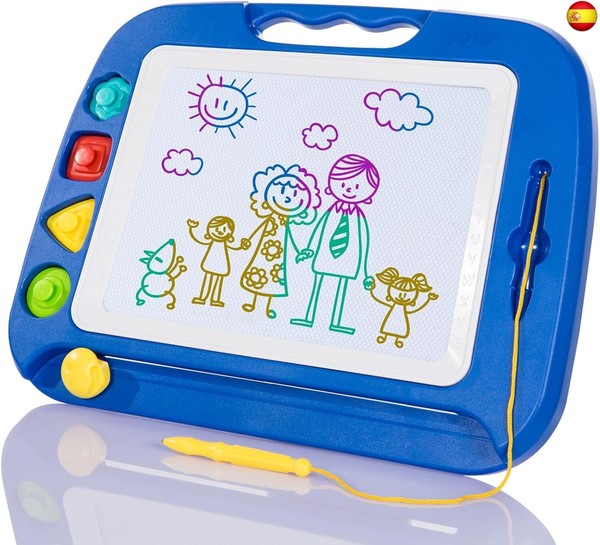 SGILE Pizarra Magnética Infantil, 42x32cm Grande Magnético Pintura de la E