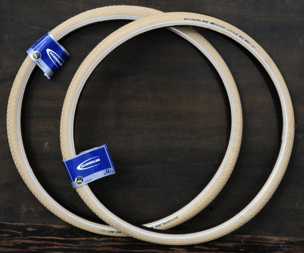 700x38 Antique Cream White 29er Schwalbe LBB Bicycle Tires 28