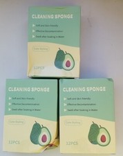 Sponges Avocado Bear Bunny Chick Wood Pulp Sponge Lot Of 3 Boxes 36 Total Sponge