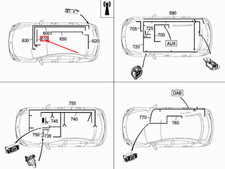 NEW MERCEDES-BENZ CLA C117 WLAN ELECTRICAL WIRING HARNESS A1175401801