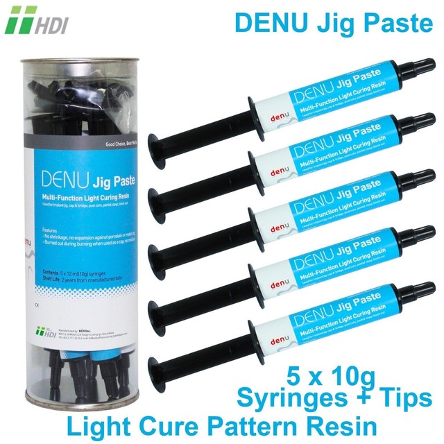 Dental Denu Implant Jig Paste Light Curing Pattern Modelling Resin