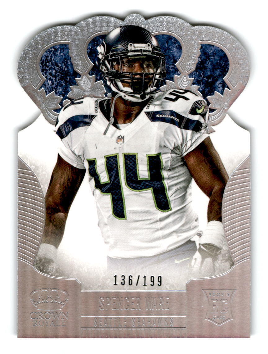 2013 Spencer Ware Panini Crown Royale 136/199 - Seattle Seahawks