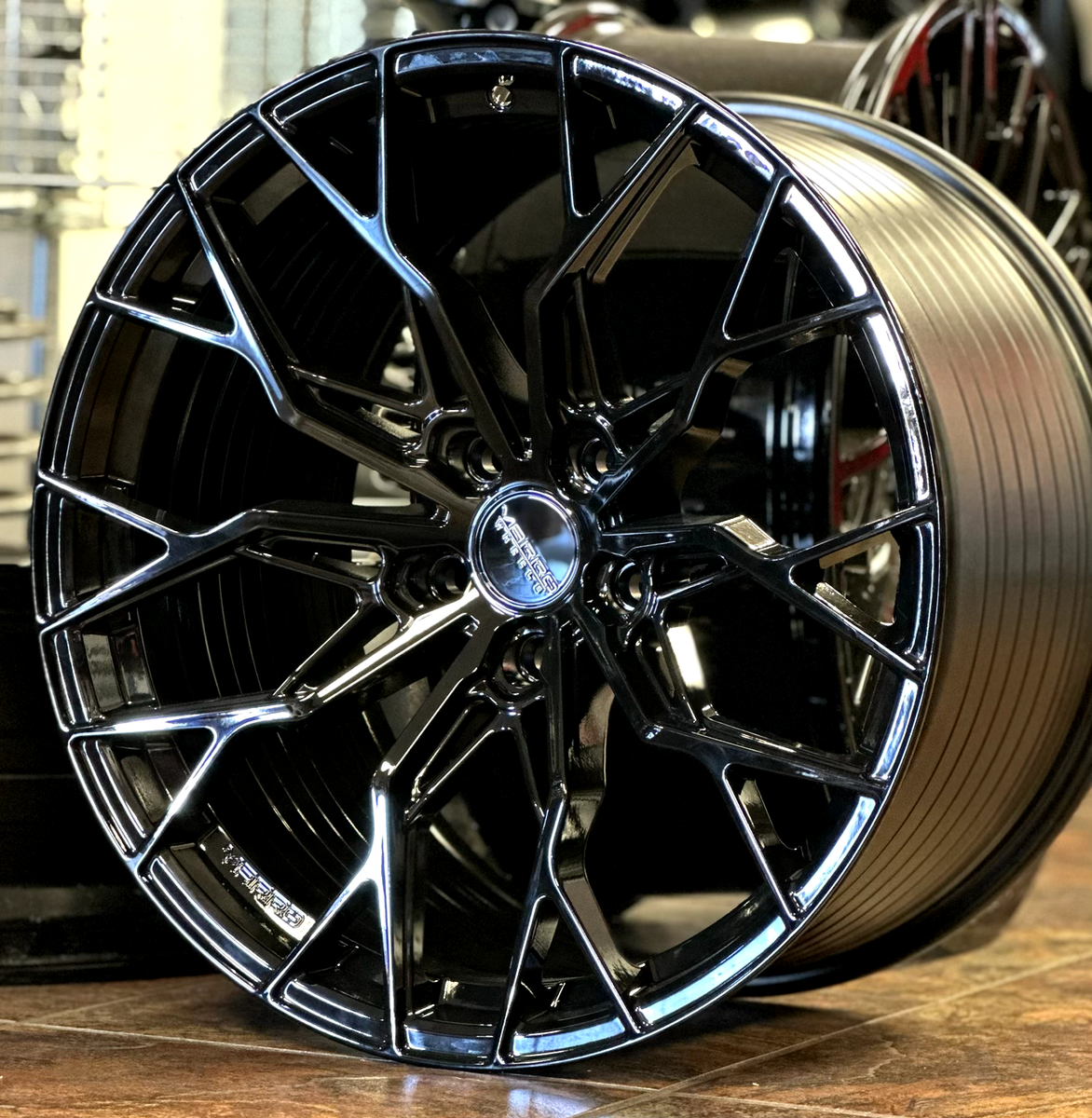 VARRO VD41x GLOSS BLACK WHEELS TIRES CORVETTE C6 C7 C8 Z51 Z06