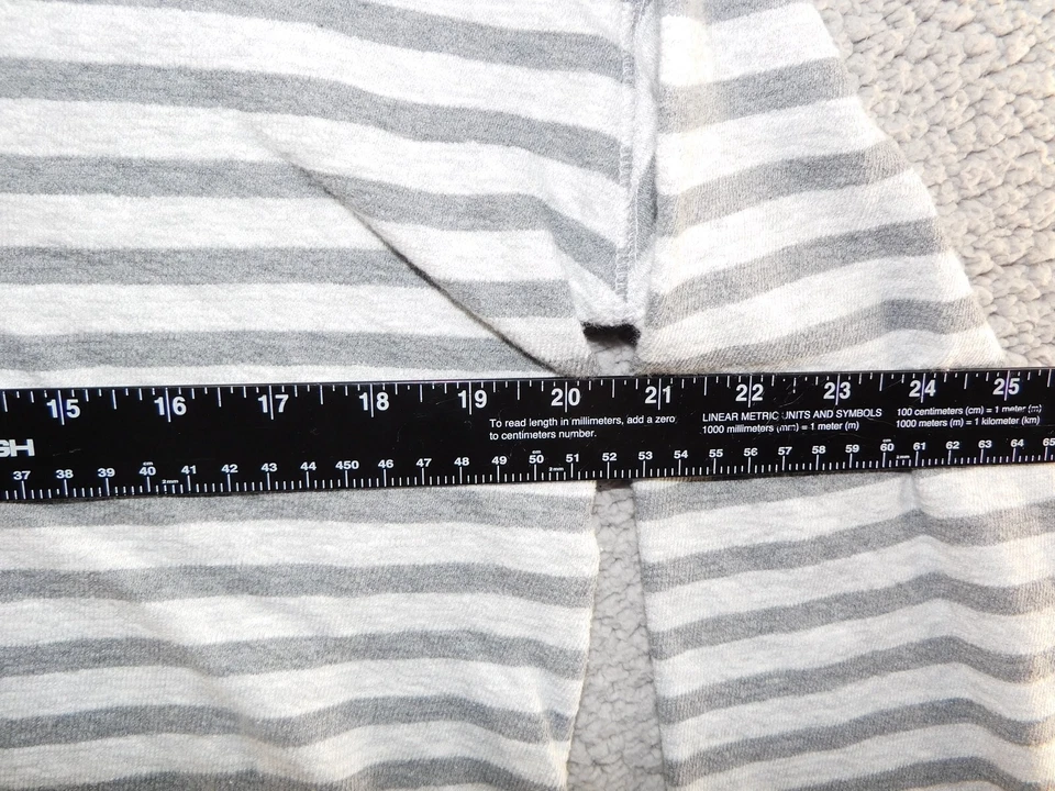 Top Lou & Grey de gran tamaño con dobladillo crudo a rayas manga 3/4 talla S único Foto 3 de 4