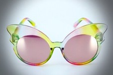 J Crew Girls Sunglasses Summer Shades Gradient Rainbow Cat Eye Sunglass Kids