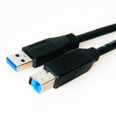 5m USB 3.0 Kabel A Stecker B Stecker Superspeed 5 Gb/s 5,0m schwarz 5,0 