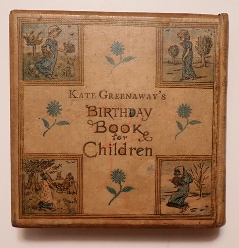 1880 KATE GREENAWAY'S VICTORIAN ERA BIRTHDAY BOOK FOR CHILDREN W/COLORED PLATES - Picture 11 of 11