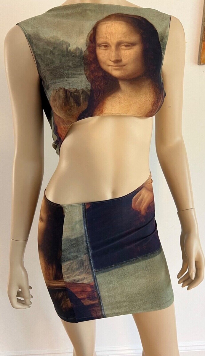 トップス JEAN PAUL GAULTIER Mona Lisa design top Jean Paul Gaultier Mona Lisa Top | Lamb Vintage