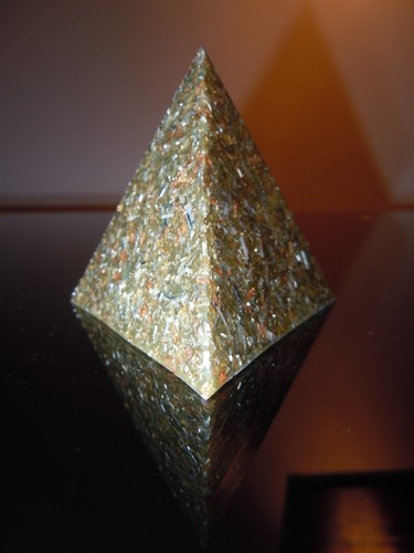 Orgone Orgonite Pyramid EMF Protection Bionized Quartz Sand Tetrahedron 3 Sided - Picture 4 of 11