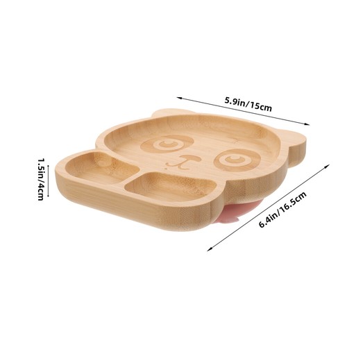 2 stücke Abendessen Lebensmittel Platte Holz Unterteilt Tablett Holz Tablett - Afbeelding 9 van 12
