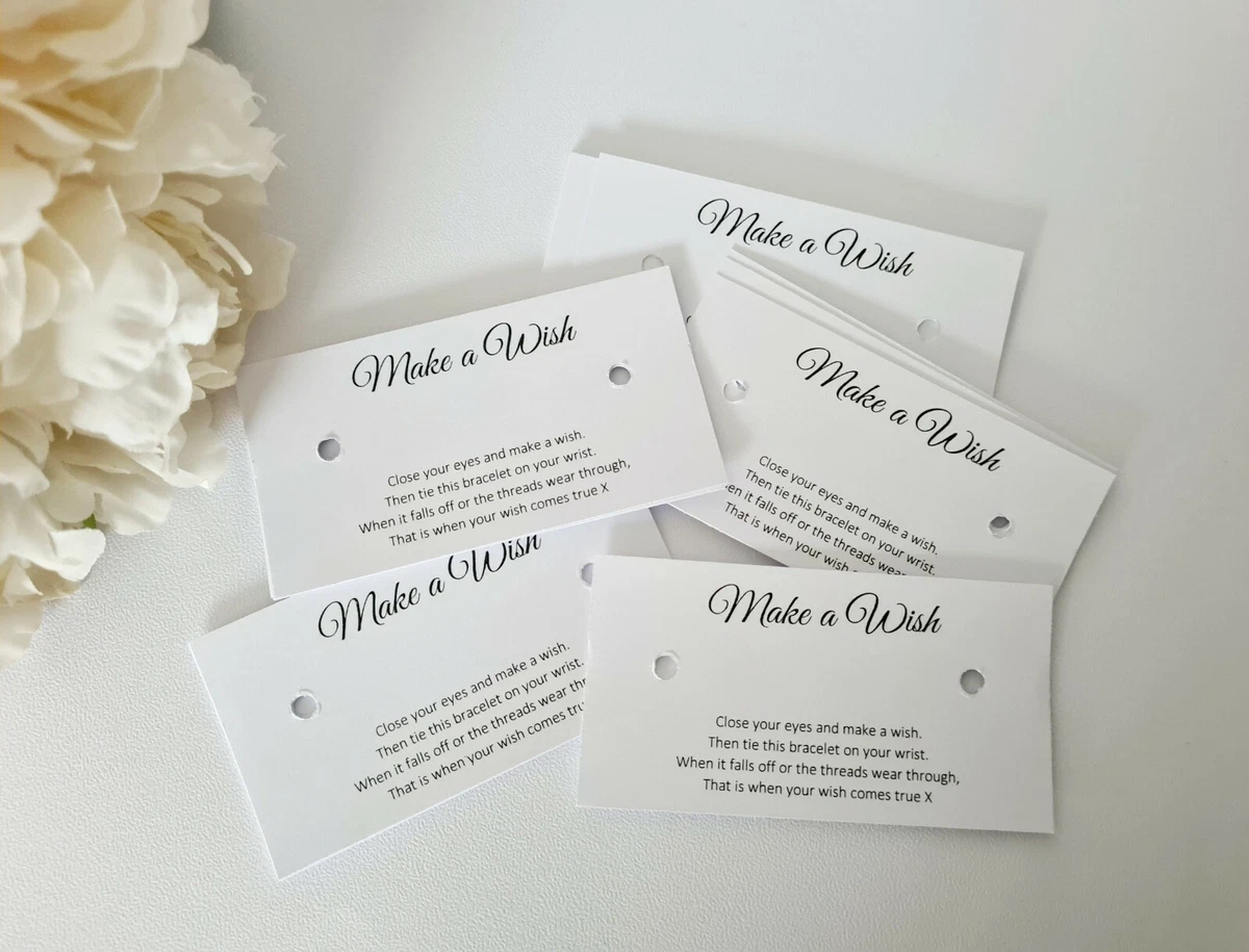 Personalised wish bracelet sale