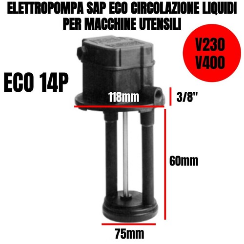 ELETTROPOMPA POMPA SAP PER SEGA MACCHINE UTENSILI RICIRCOLO ACQUE 230/400 VOLT - Foto 8 di 11
