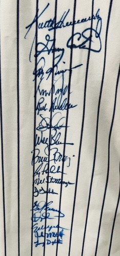 1986 New York Mets World Series Champs 33 Team Signed Authentic Jersey PSA COA - Picture 2 of 10