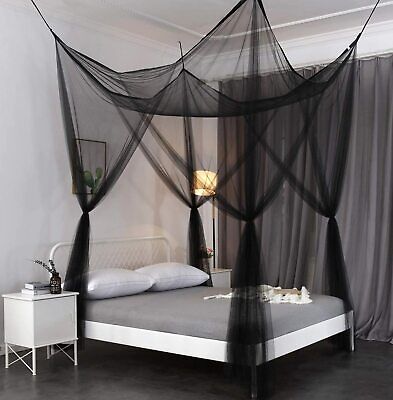 Bedding Octorose Four Poster Or Ceiling Mount Large Bedroom Airy Mosquito Net Bed Canopy Home Garden Bedding Octorose Four Poster Or Ceiling, Queen Size Bed Hanging Canopy