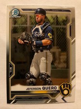 2021 Bowman Chrome Draft JEFERSON QUERO Milwaukee BREWERS #BDC-183