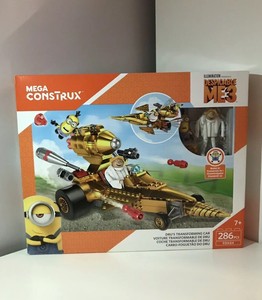 mega construx despicable me 3 dru's transforming car