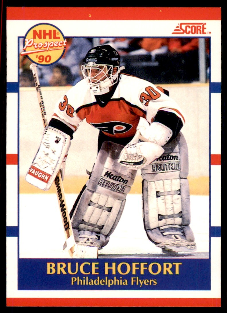 1990-91 Score Canadian Bruce Hoffort Rookie Philadelphia Flyers #413