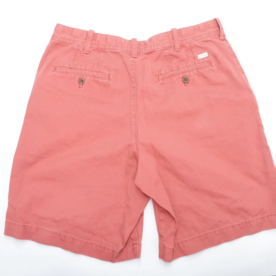 Pantalones Cortos Chinos Izod Para Hombre 34 Melocotón 100% Algodón Golf Bolsillos Cremallera Mosca Preppy Foto 4 de 4