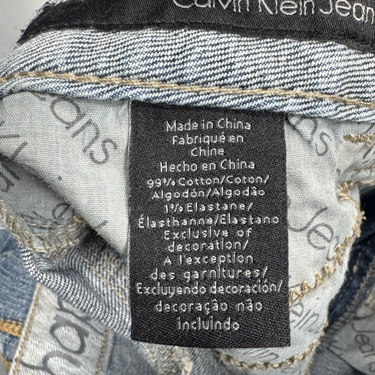 Calvin Klein Shape Crop Capri Jeans 30/10 (32x23) Blue Denim Womens Casual thumbnail 5