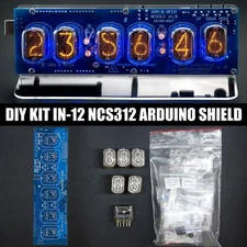 DIY KIT Nixie Tubes Clock IN-12 Arduino Shield NCS312 [WITH OPTIONS] 12/24H
