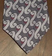 Krizia Uomo Gray Hand Made 100 Silk Men  s Neck Tie Made In Italy