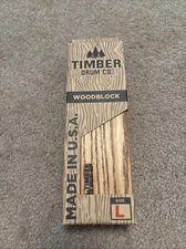 A 7" Ash Wood Block From Timber Drum Co M A de In US A