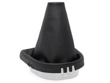 SCHALTMANSCHETTE FÜR SEAT ALTEA 2004-2015 SCHALTSACK NATURLEDER NAHT GRAU